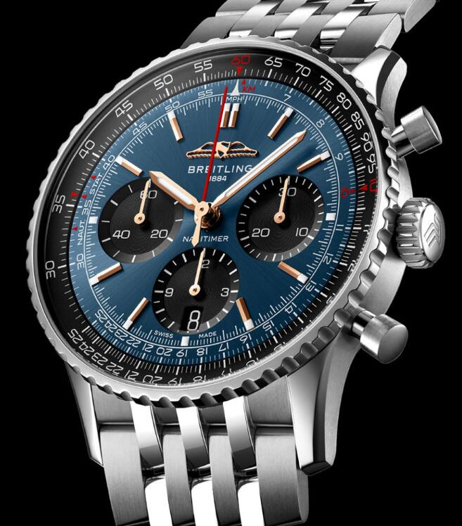 Review 2022 Breitling Navitimer B01 Chronograph 41 Singapore Airlines Replica Watch AB01392A1C1A1 - Click Image to Close